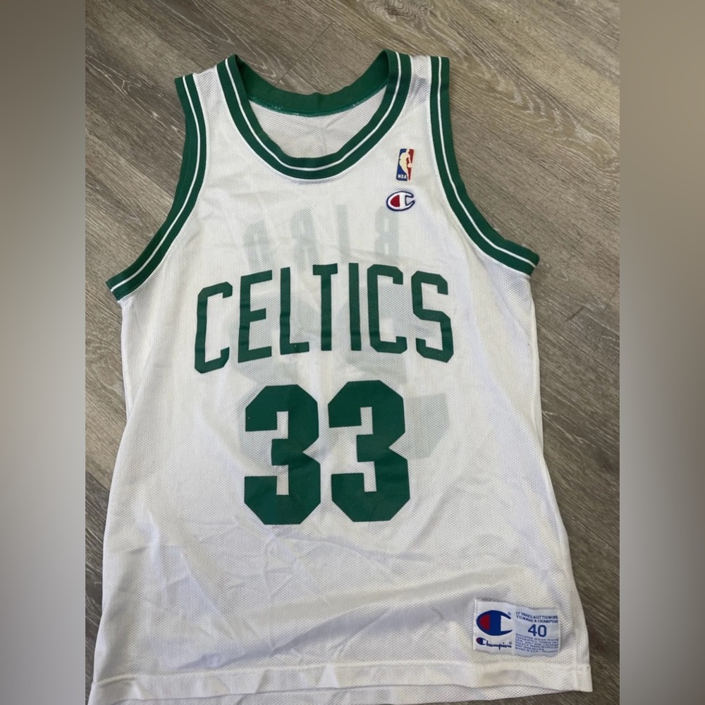 Boston Celtics - Extremely Rare Vintage White Larry Bird Champion Jersey!!